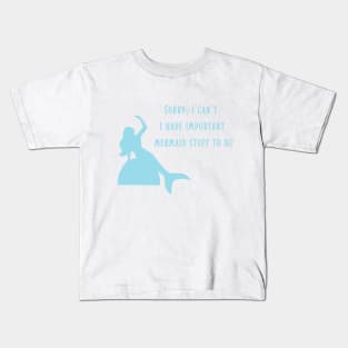 Mermaid club quote cute ocean graphic Kids T-Shirt